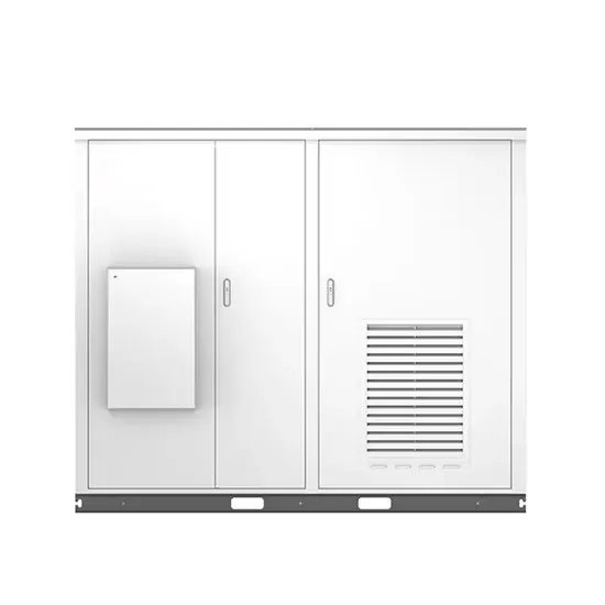 Power plant with solar battery cabinet