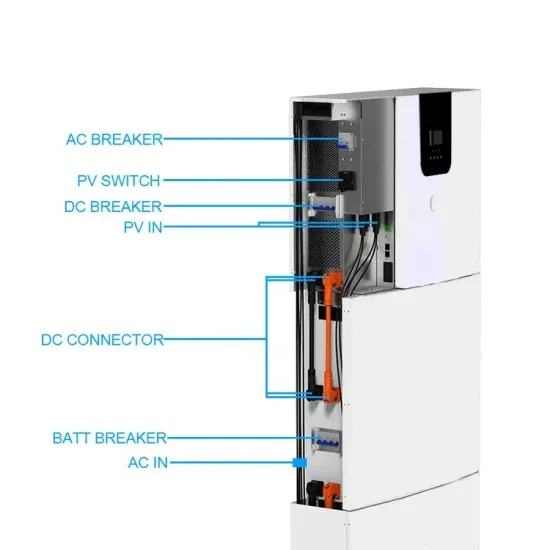 Outdoor portable solar energy storage cabinet lithium battery connected to inverter